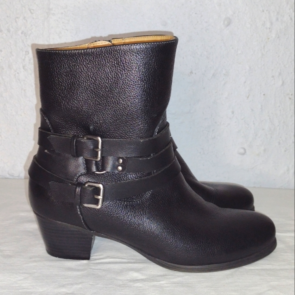 Naturalizer Katrina Moto Boots Black Size 9 Wide